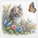 Suche nach kätzchen und schmetterlinge aufkleber Katze