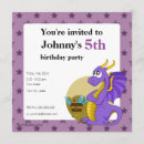 Suche nach lila drache einladungen Für kinder