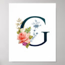 Suche nach buchstabe g poster Monogramm