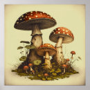 Suche nach vintager pilz poster Antik