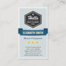 Suche nach retro film visitenkarten Musikalisch