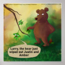 Suche nach lustiger bär im cartoon poster Tragen