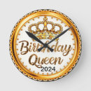 Suche nach goldene krone wanduhren Königin