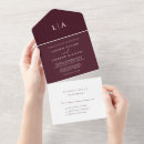 Suche nach burgunder hochzeit einladungen Minimalistisch