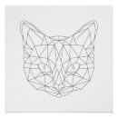 Suche nach geometrische katze poster Kopf