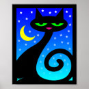Suche nach katze und mond poster Himmel