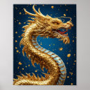 Suche nach goldener drache poster Mythisch