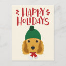 Suche nach cocker spaniel hund postkarten Weihnachten
