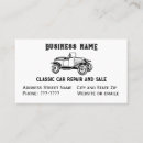 Suche nach vintage autos visitenkarten Automobil