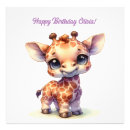 Suche nach niedliche giraffen poster Aquarell