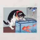 Suche nach katze und goldfisch postkarten Niedlich