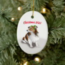 Suche nach brauner und weißer hund ornamente Weihnachten