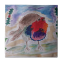 Suche nach rotkehlchen fliesen Aquarell
