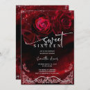 Suche nach red and black einladungen Schwarz