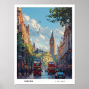 Suche nach roter bus poster Vintag