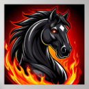 Suche nach feuer pferd poster Flammen