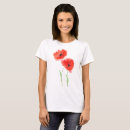 Suche nach rote mohnblumen tshirts Blumig