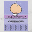 Suche nach babysitter flyer Babysitting