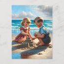Suche nach retro mädchen postkarten Strand