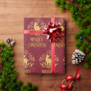 Suche nach hirsch geschenkpapier Gold