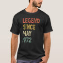 Suche nach legende seit 1972 tshirts Frauen
