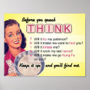 Suche nach der denker poster Vintag