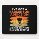Suche nach badmintonspieler mousepads Lustig