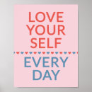 Suche nach selbstliebe poster Ermutigung