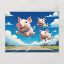 Suche nach schweine können fliegen postkarten Für alle