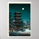 Suche nach japanische tempel poster Vintag