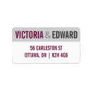 Suche nach lila etiketten rücksende aufkleber Grau