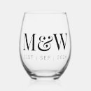 Suche nach hochzeit gläser Monogramm