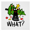 Suche nach schwarze katze poster Weihnachtsmann