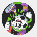 Suche nach fußball cartoon aufkleber Fußballspieler