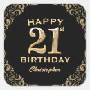 Suche nach glücklicher 21 geburtstag aufkleber Geburtstagsparty