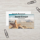 Suche nach seestern visitenkarten Ozean