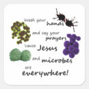 Suche nach mikroben aufkleber Keime