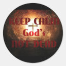 Suche nach gott ist tot aufkleber Jesus