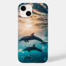 Suche nach delphin im ozean iphone hüllen Blau