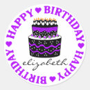 Suche nach lila geburtstagskuchen aufkleber Glücklicher geburtstag