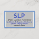 Suche nach sprachpathologe visitenkarten Sprechtherapeut