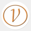 Suche nach letter v aufkleber Brief