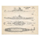 Suche nach schlachtschiffe poster Vintag