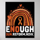 Suche nach waffen poster Orange