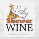 Suche nach der giraffe wein etiketten Babyparty