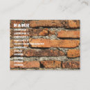 Suche nach mauer visitenkarten Maurer