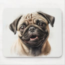 Suche nach niedlicher mops mousepads Cartoon