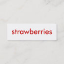 Suche nach erdbeeren visitenkarten Für alle