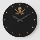 Suche nach piratenflagge poster wanduhren Schädel und knochen