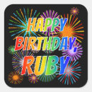 Suche nach ruby aufkleber Glücklicher geburtstag